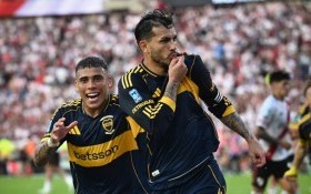 Con un gol de Paredes, Boca le ganó a River por 1 a 0 en el Superclásico 