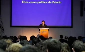 Milei en la escuela ORT: “No vamos a negociar nuestros valores éticos y morales”